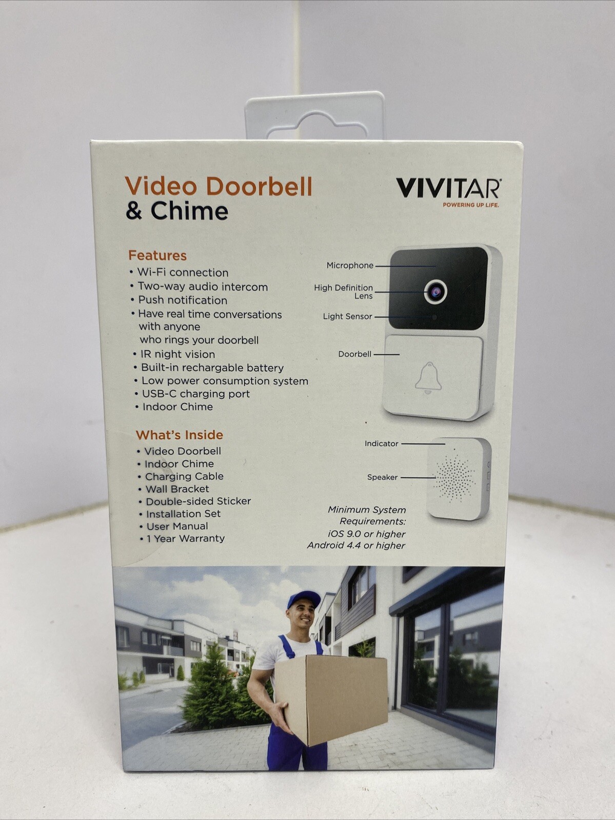 Vivitar Security Video Doorbell & Chime Kit