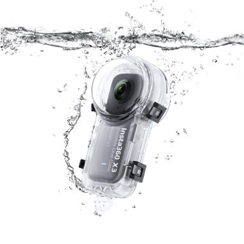 2nd Generation Insta360 X3 Camera Invisible Dive Case 50M Waterproof Depth tops