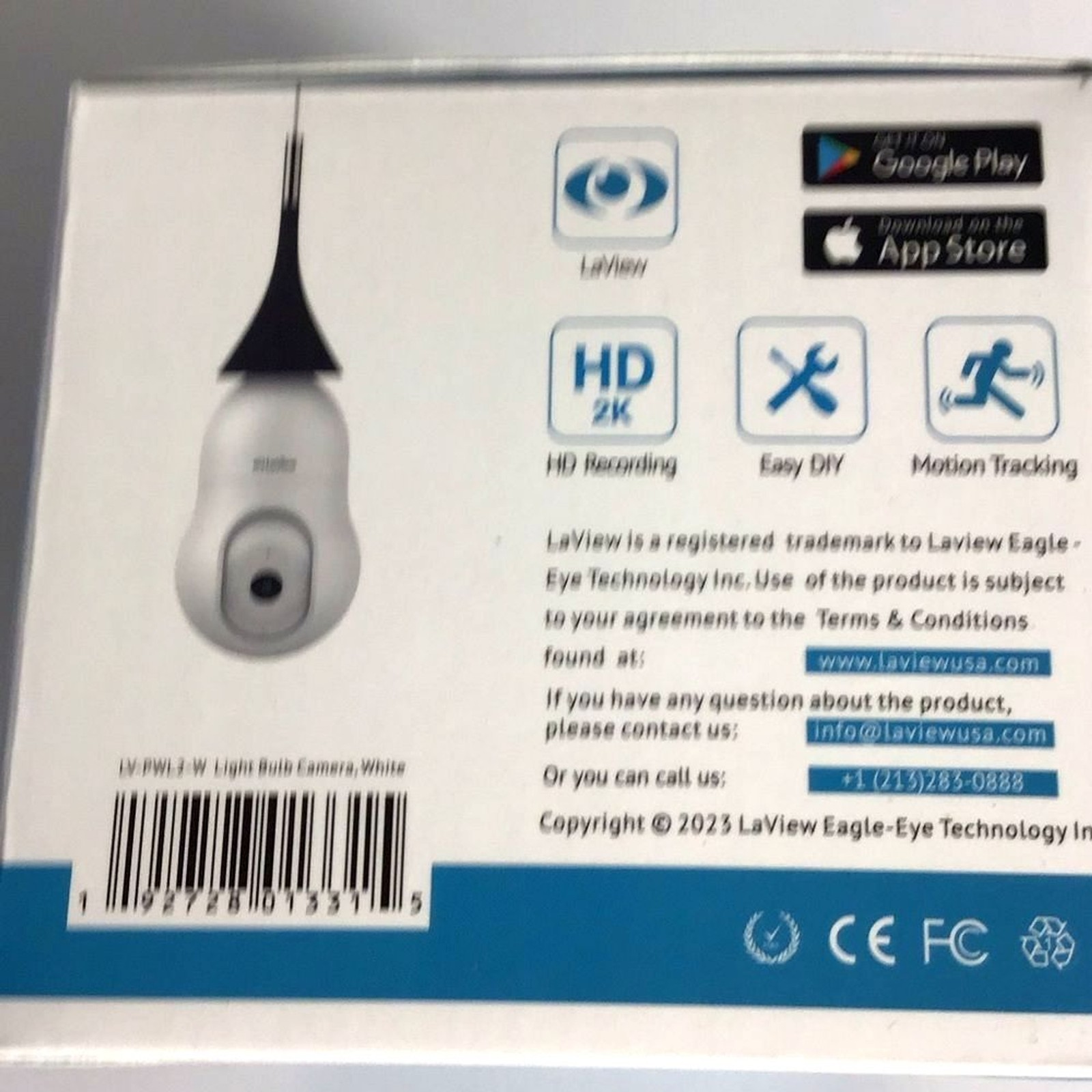 LaView Wi-Fi Smart IP Bulb Security Camera