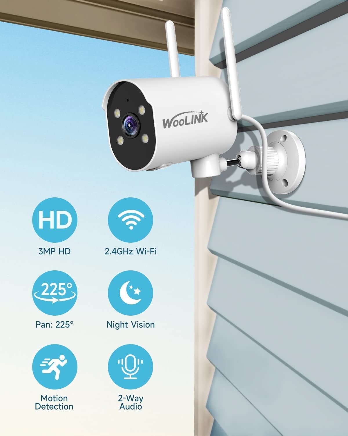 1080P Wireless Camera PTZ Outdoor WiFi Security Camera System CCTV Night Vision