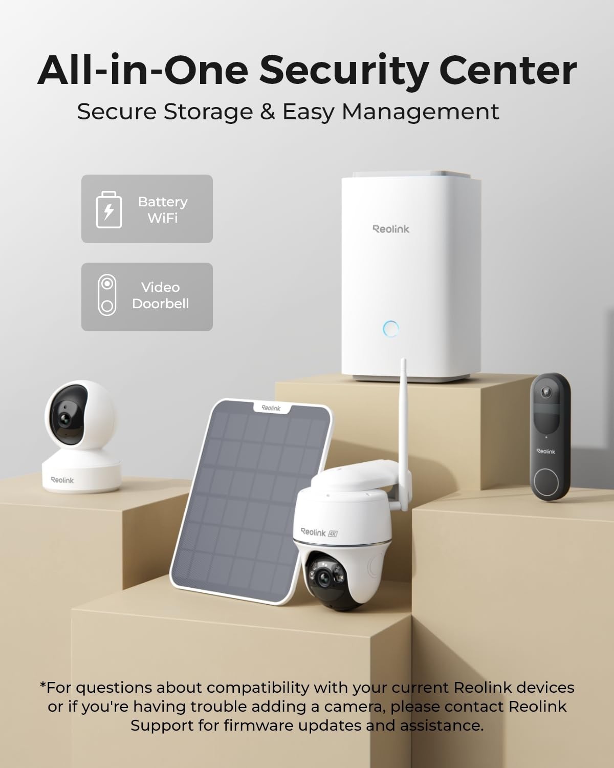 REOLINK Home Hub Centralized Control for up to 8 6.30*3.94*7.76 inches, White