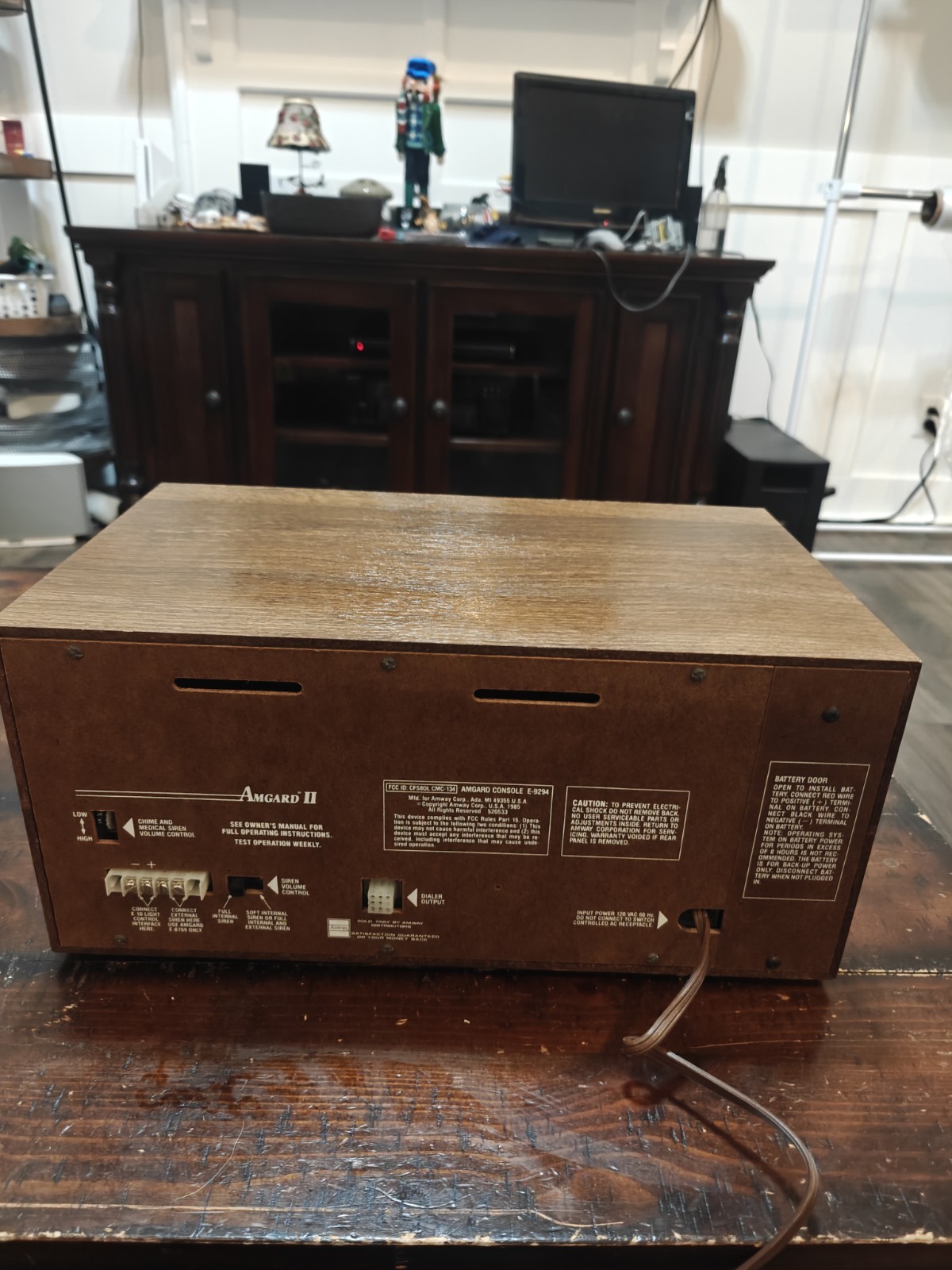 Vintage Amgard Perimeter Alarm Control Unit E 9294 Amway Security System