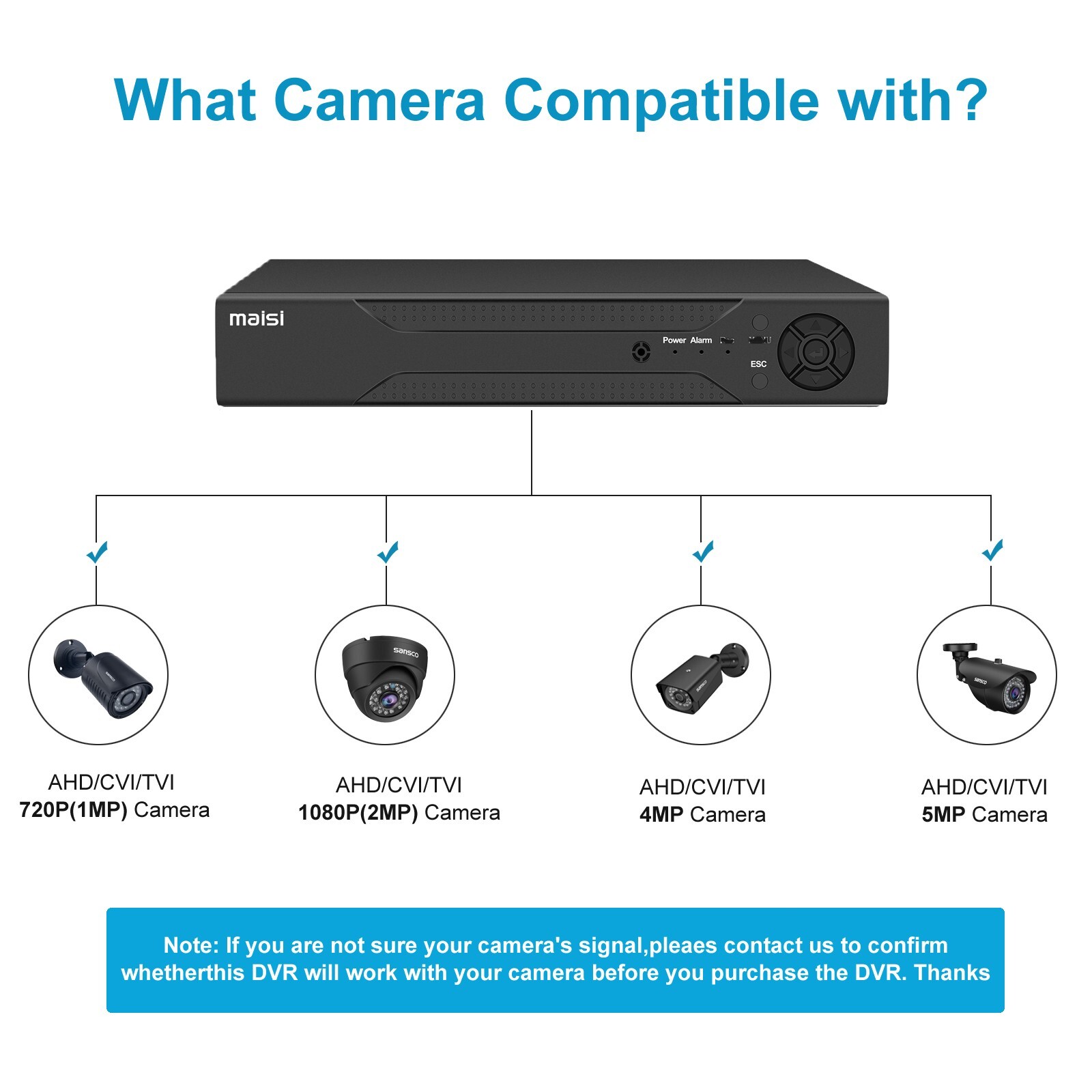 5mp Lite 4/8CH DVR 5MP Security Camera System Outdoor H.265+ CCTV kit with HDD