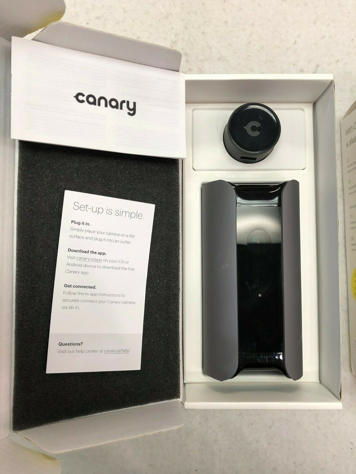 Canary CAN400USGR All-in-one Home Security Device For Parts ONLY – Activated