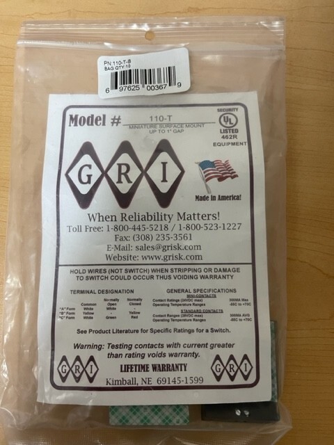 ADEMCO HONEYWELL 945T – BR MAGNETIC CONTACT 100T-BR *NEW* Shipping on first unit