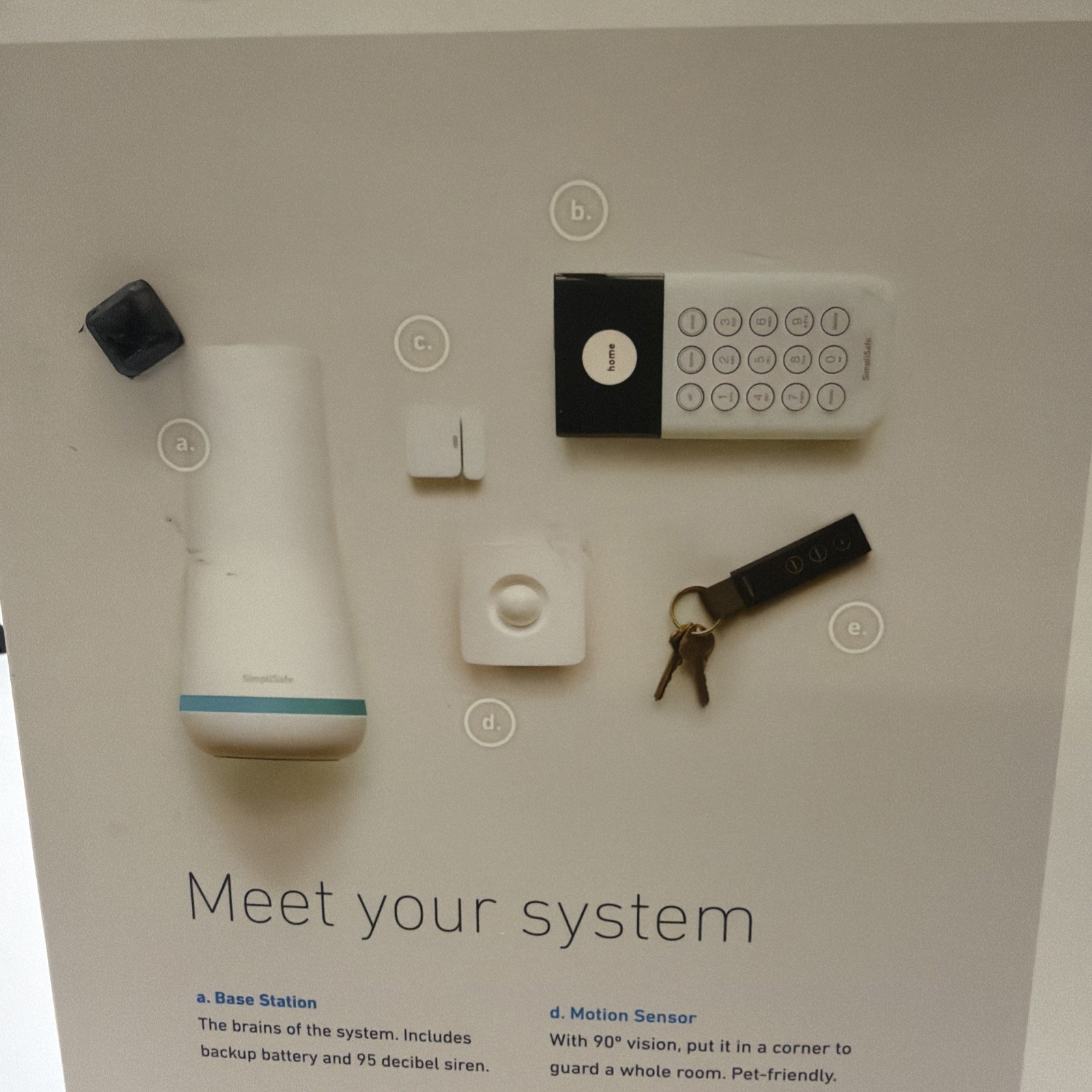 Simplisafe 5 Piece Wireless Home Security System Optional 24/7 Pro. Monitoring