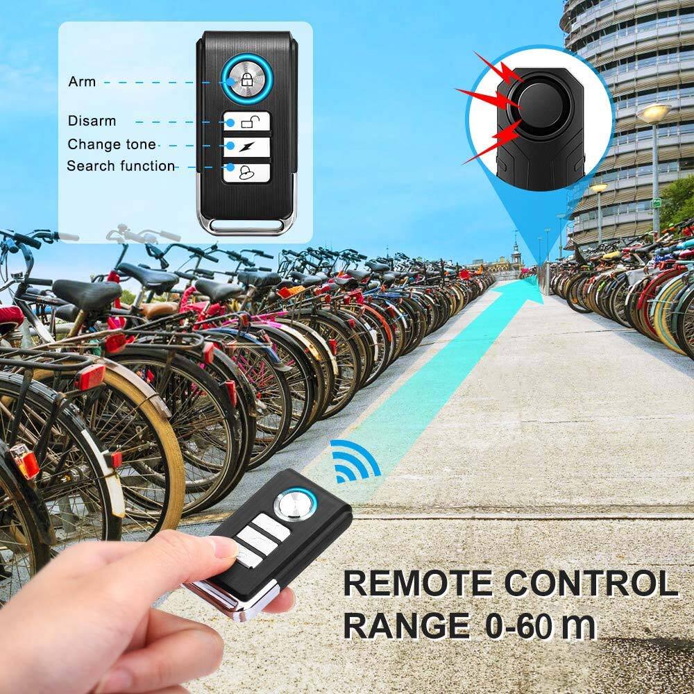 Security Wireless Alarm kit Bike Alarm Driveway Detector Window Door Burglar NEW