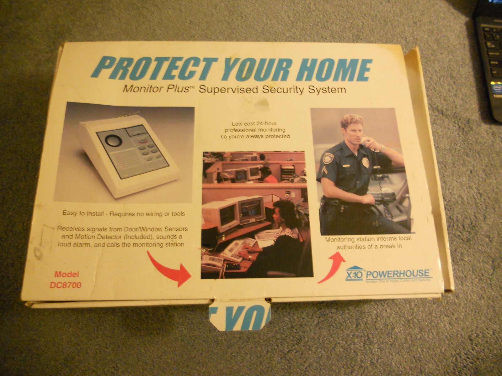 REDUCED – NIOB DC8700 X-10 POWERHOUSE Monitored Wireless Dialer Alarm System
