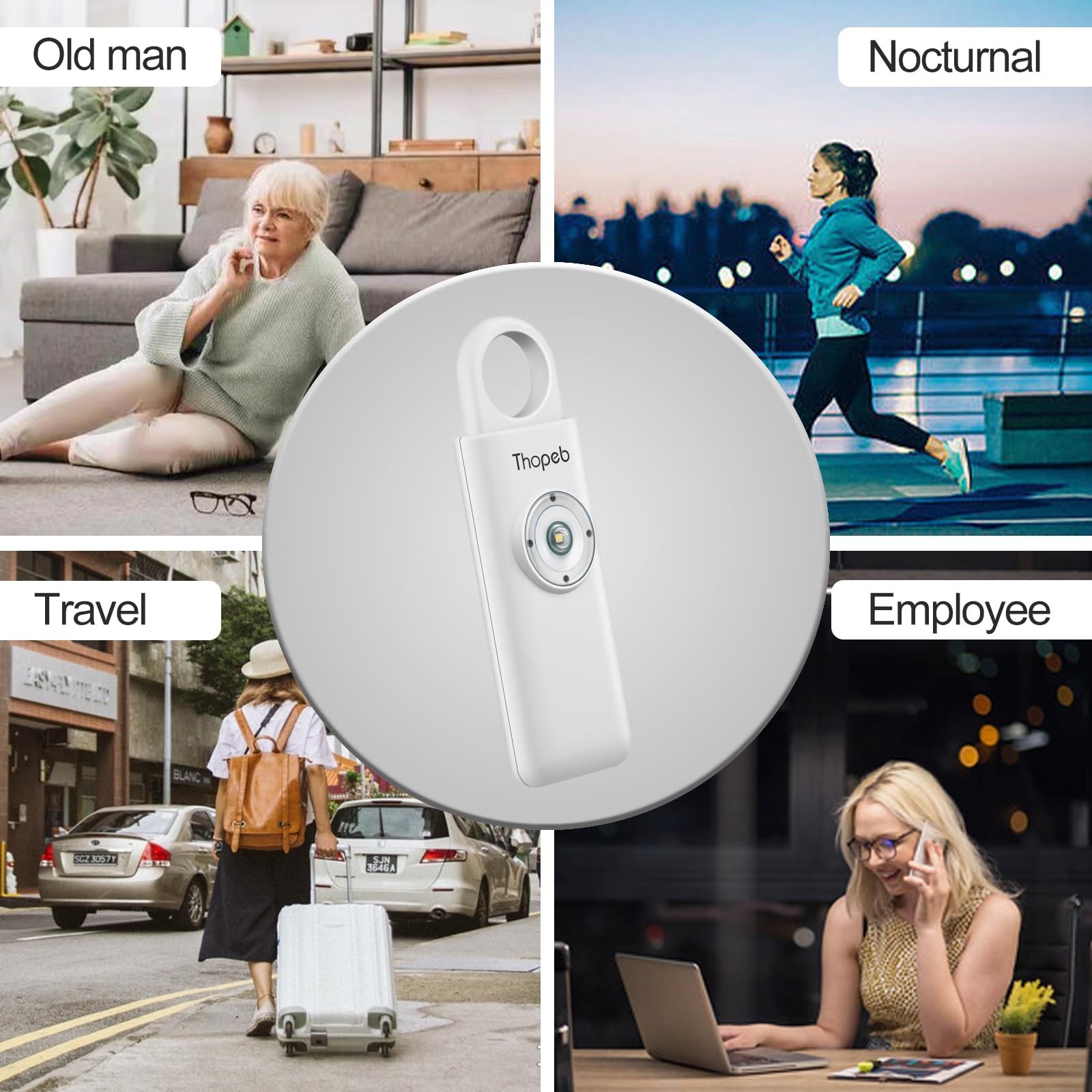 –The Original Personal Safety Alarm for – Elders & Keychain Siren – 135dB Lou…