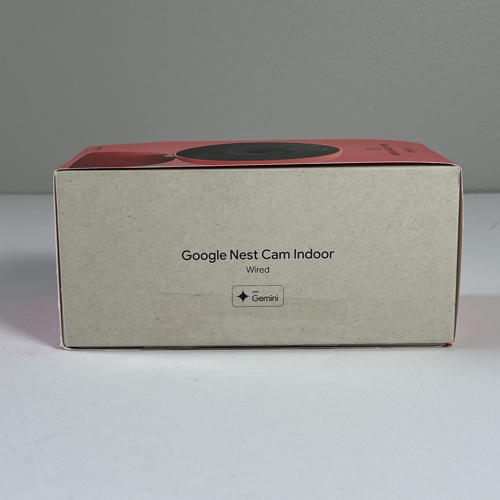 Google Nest Cam Indoor 3rd Generation Wired 2K Security Camera Berry Red