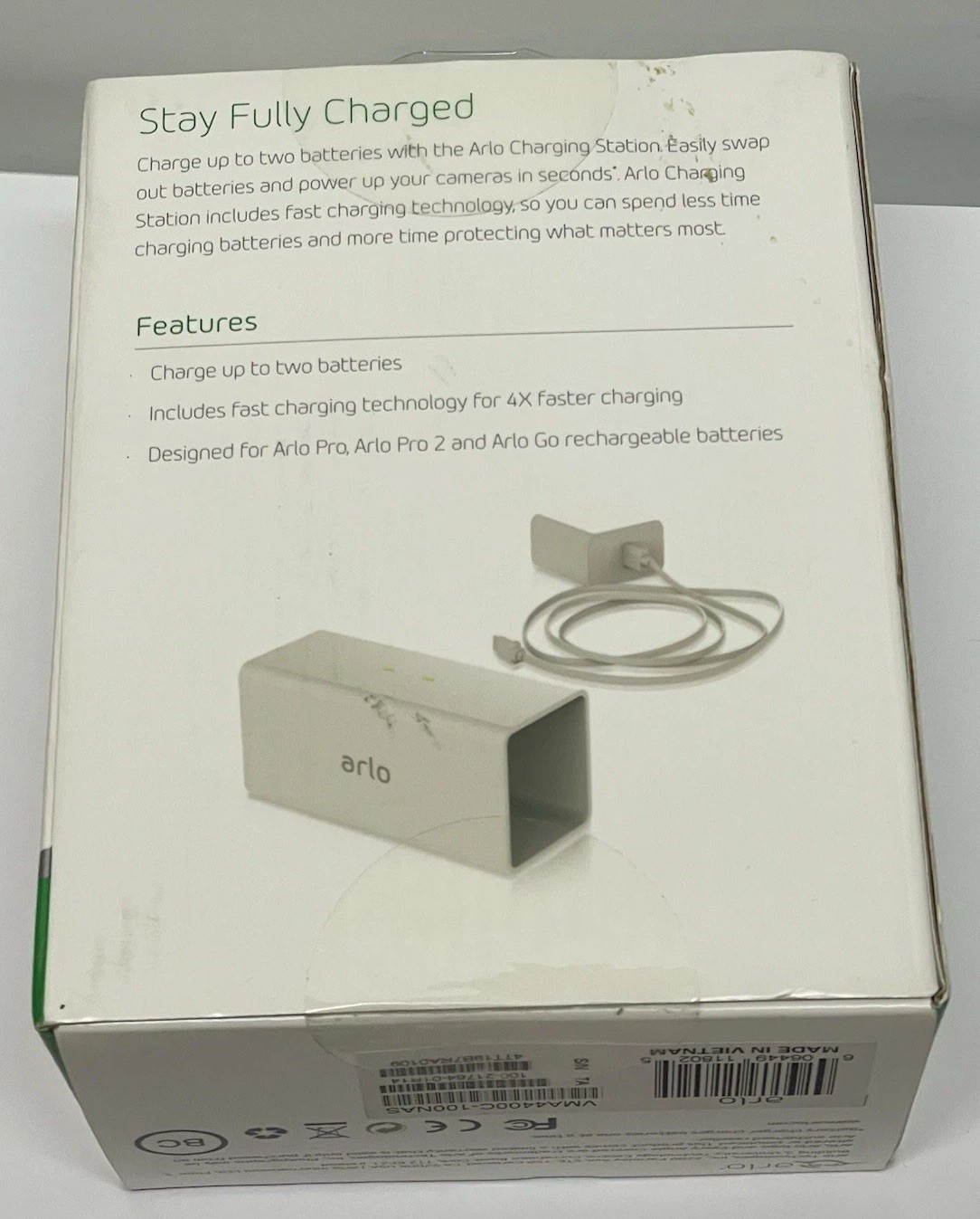 NETGEAR Arlo Pro Go Battery Charging Station VMA4400C for Pro, Pro 2, Go