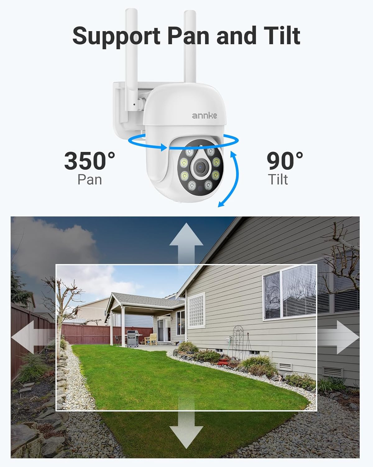 Wireless Camera System, 16CH Expandable 4K NVR, 2 Pcs 5MP Cameras with 8 Pcs 3MP
