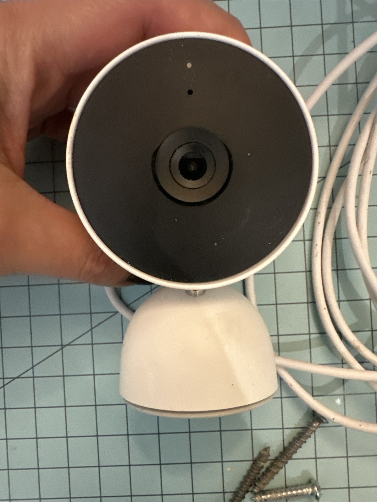 Google Nest Security Cam Indoor 1080p Wired GJQ9T (White Snow) 2nd Generation