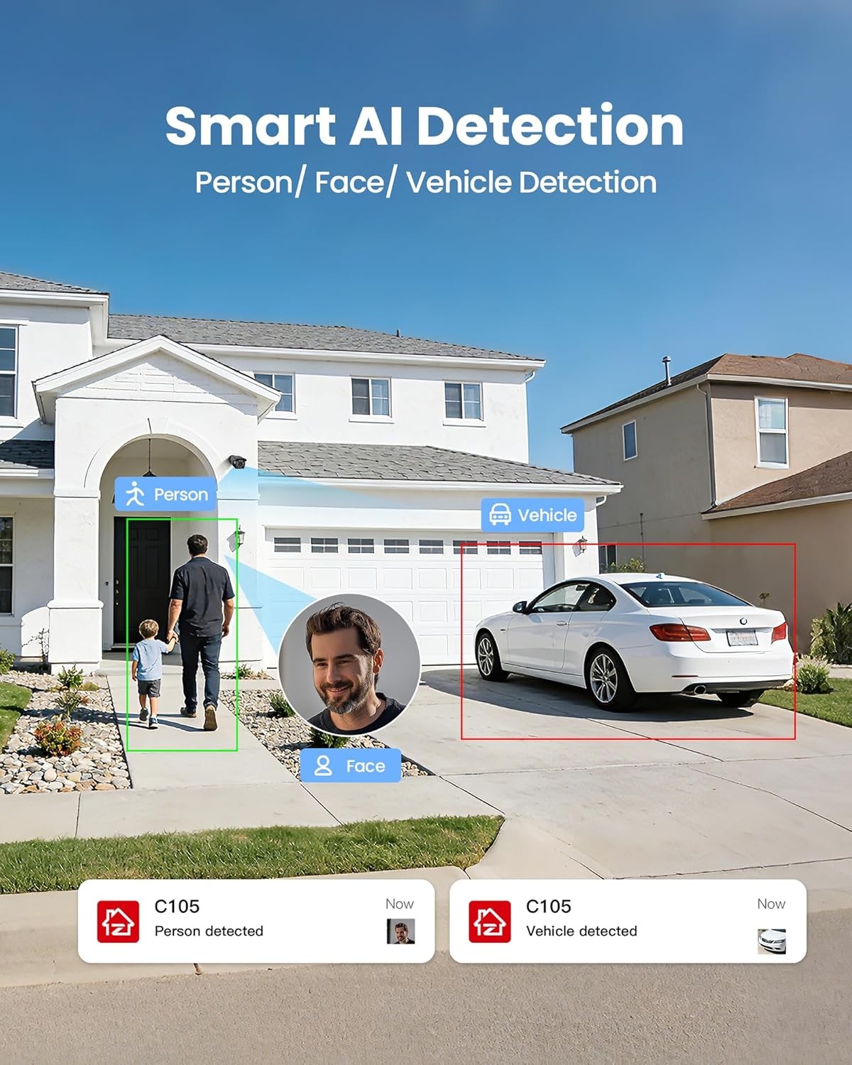 ZOSI 4K 16CH 16 x 8MP PoE IP Security Camera System Human Detect IP66 4TB Audio