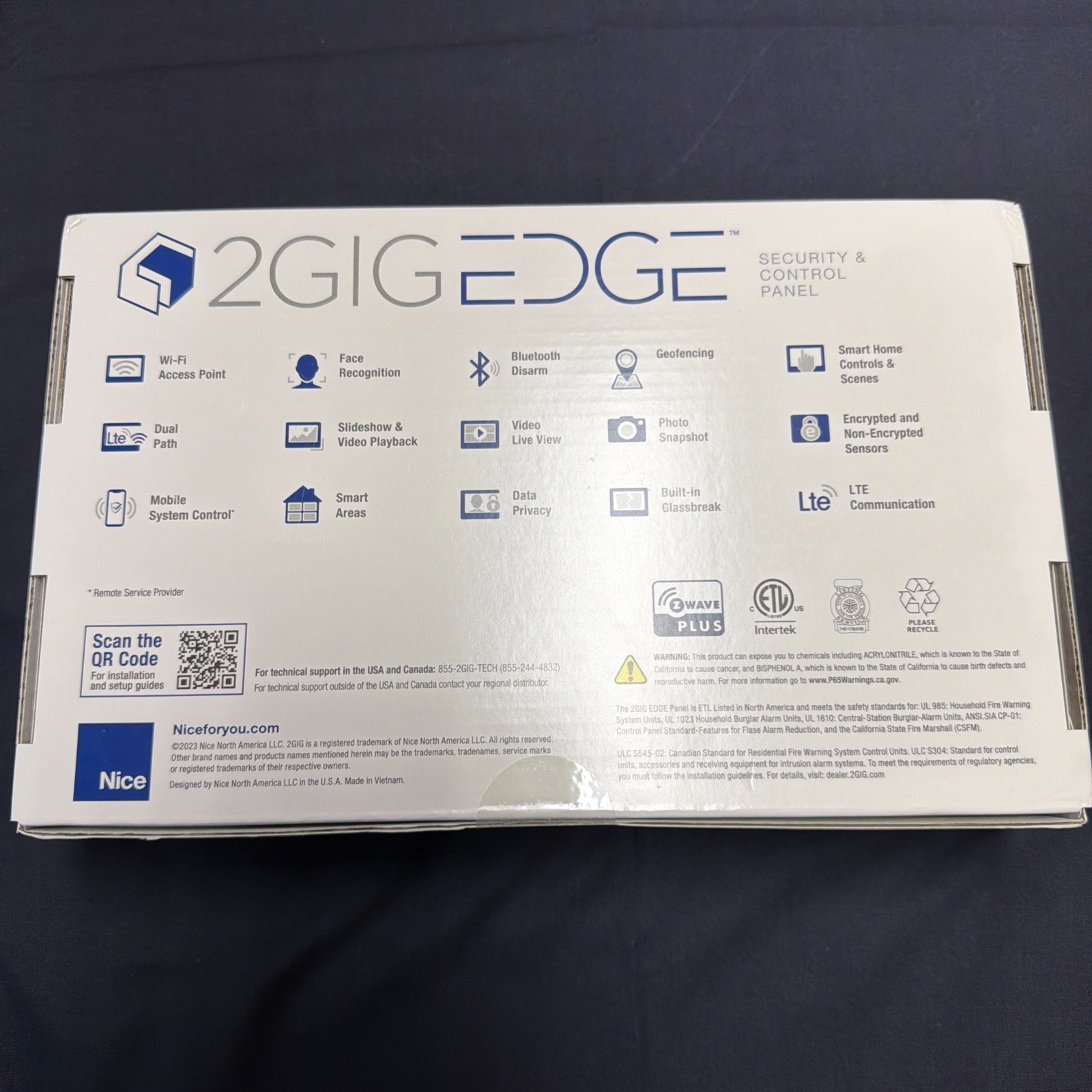 2GIG EDGE Security Panel with 7 In. Touchscreen, Verizon (2GIG-EDG-NA-VA)