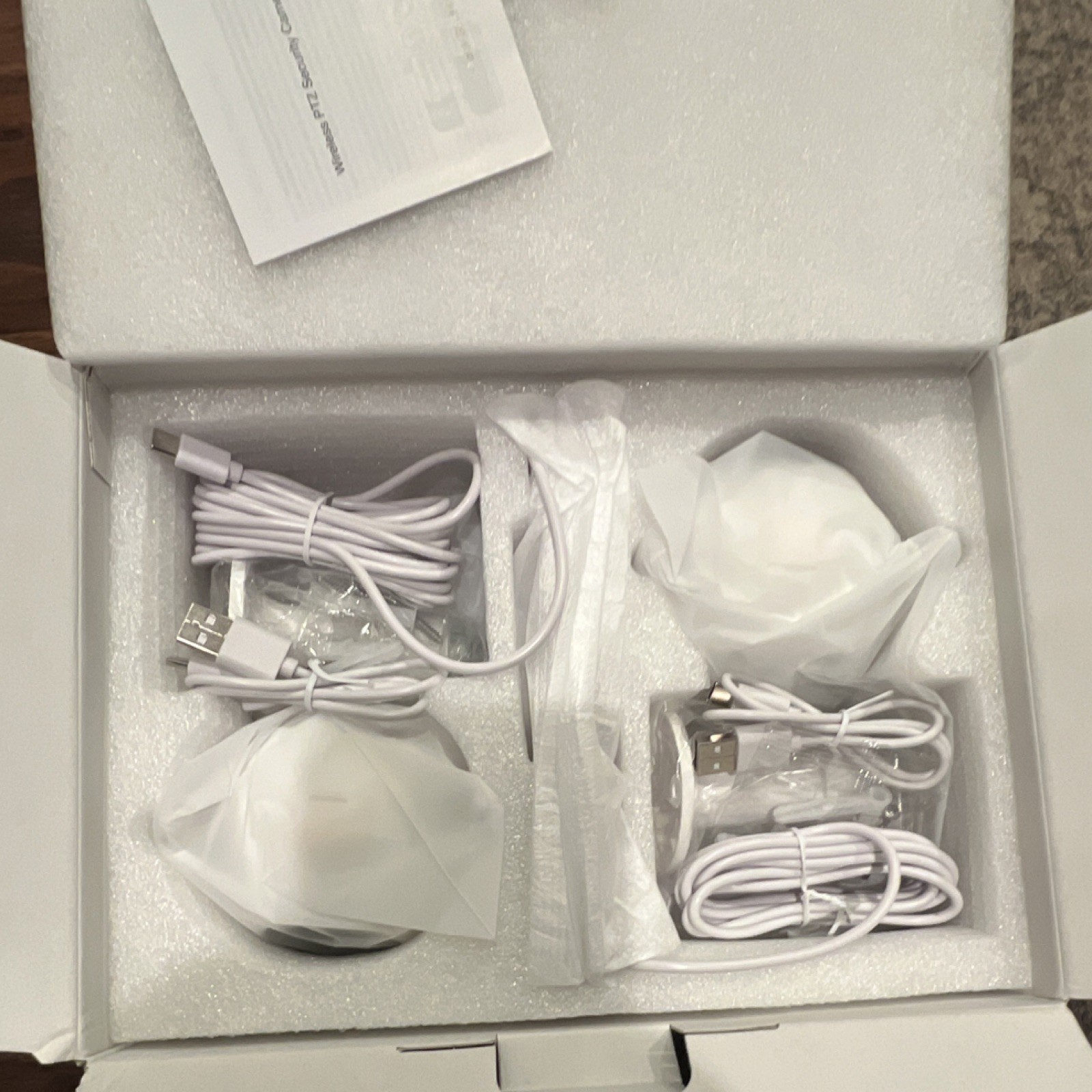 Nkccnur Wireless Outdoor Security Cameras 2-Pack Solar Wi-Fi AI 2-Way White