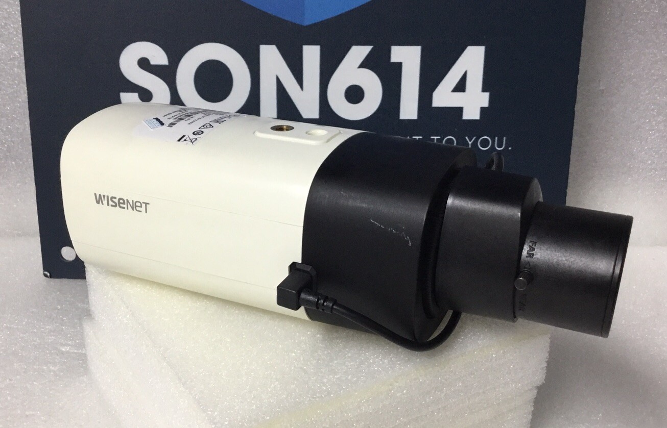 Wisenet XNB-6000 Surveillance IP Color Camera W/ 2MP IR Lens 2.8-9mm H.265 H.264