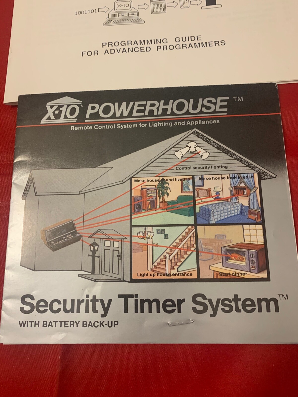 POWERHOUSE X-10 SECURITY TIMERS BOOKLETS MANUALS vintage
