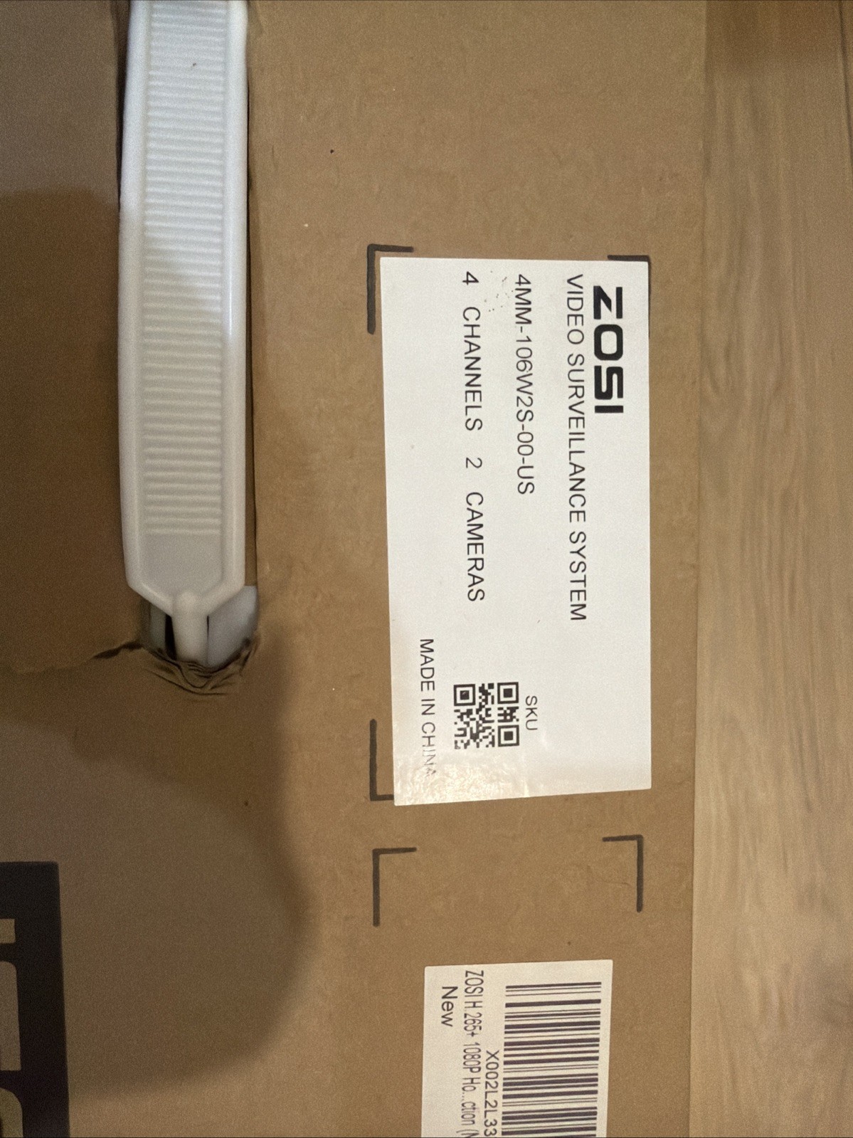 Zosi Video Surveillance System 4 Channels,2 Cameras