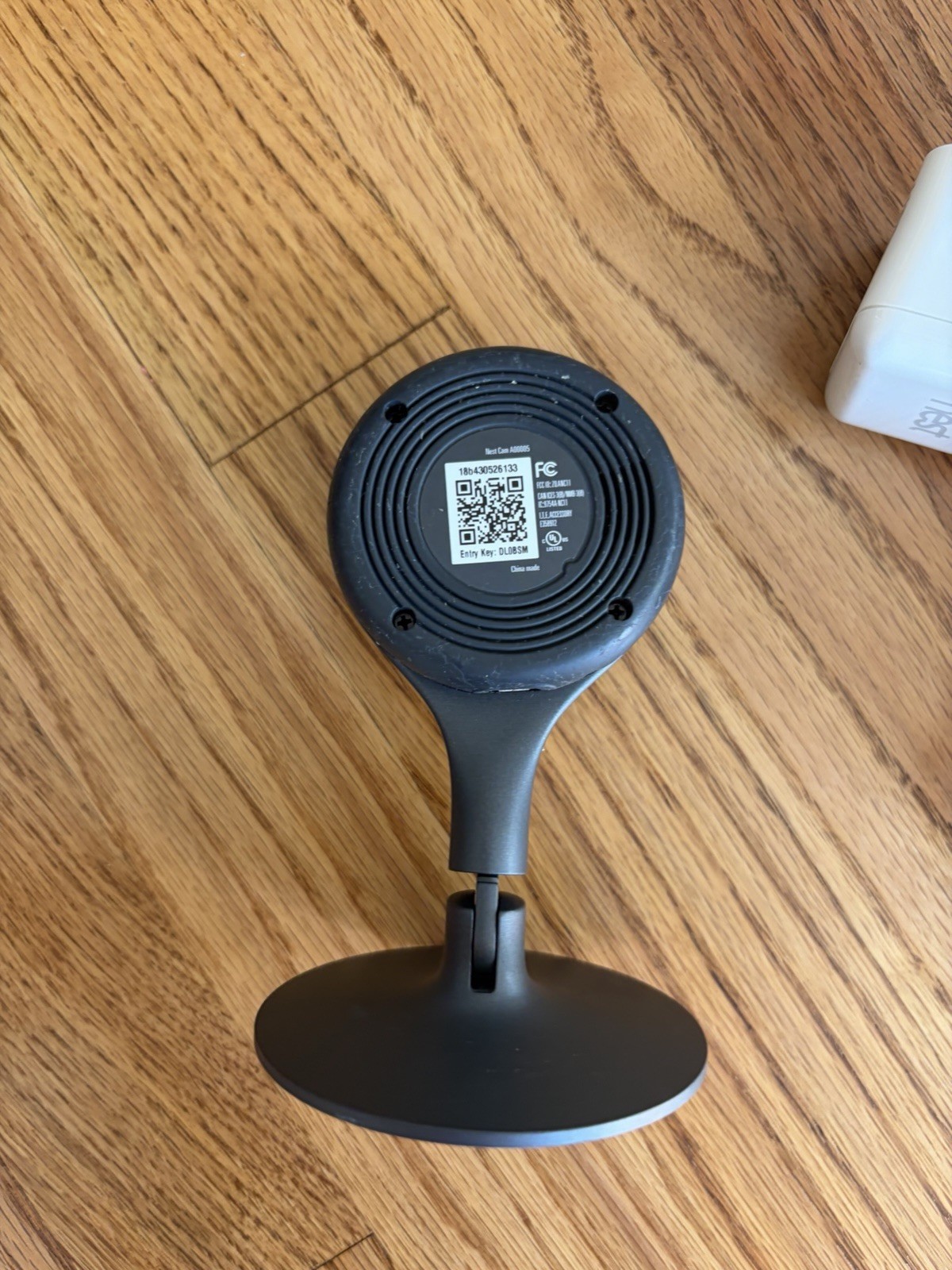 Nest Cam A0005 First Gen Indoor Camera with Power Supply and Stand