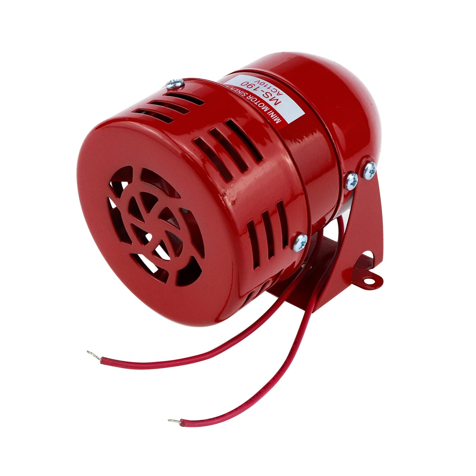 S SYDIEN Motor Siren Red 1Pc AC 110V 114dB Industry Electric Motor Alarm Driv…