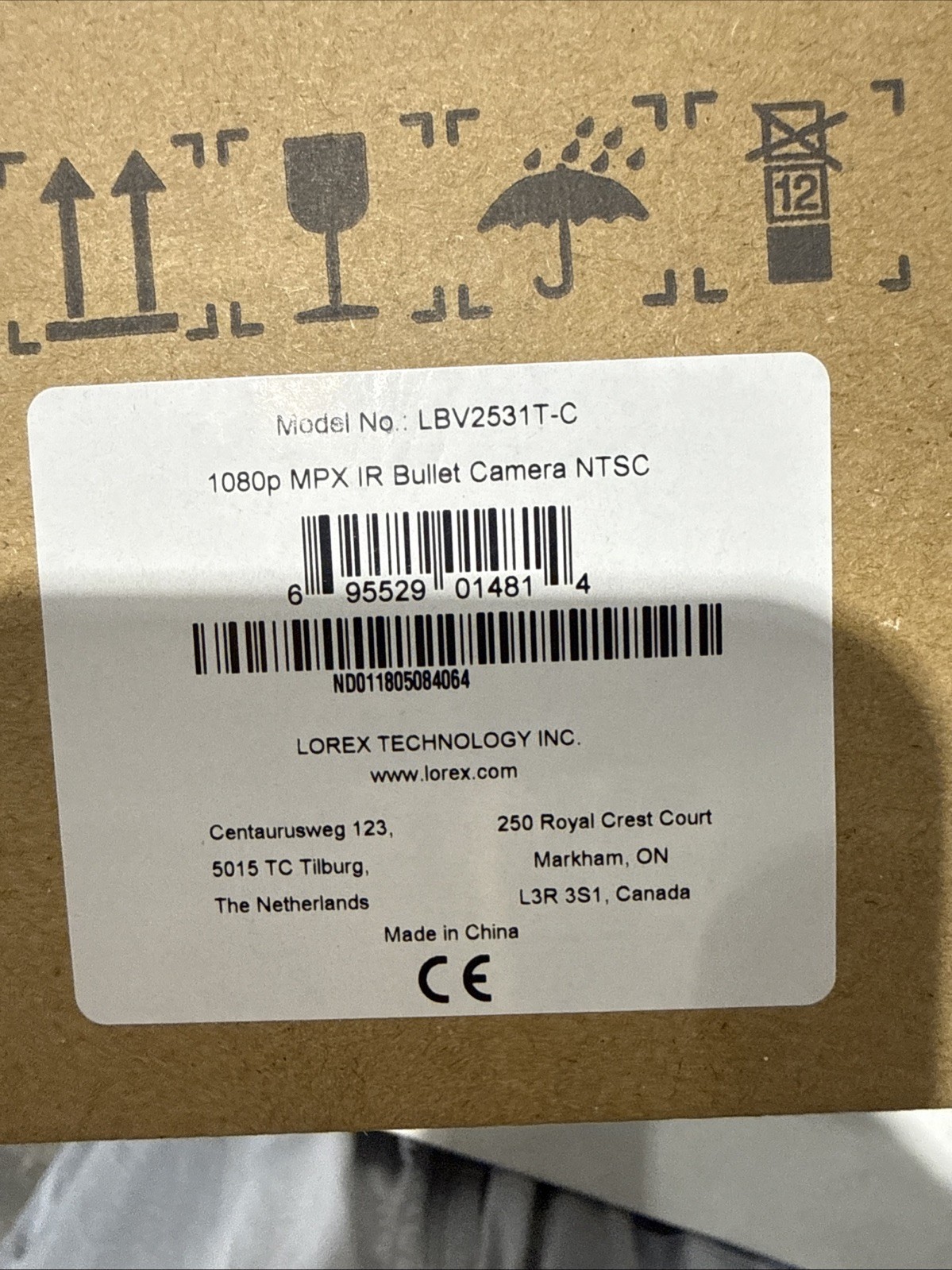 NIB* Lorex LBV2531T-C LBV2531TB 1080P MPX IR Bullet CAMERA NTSC