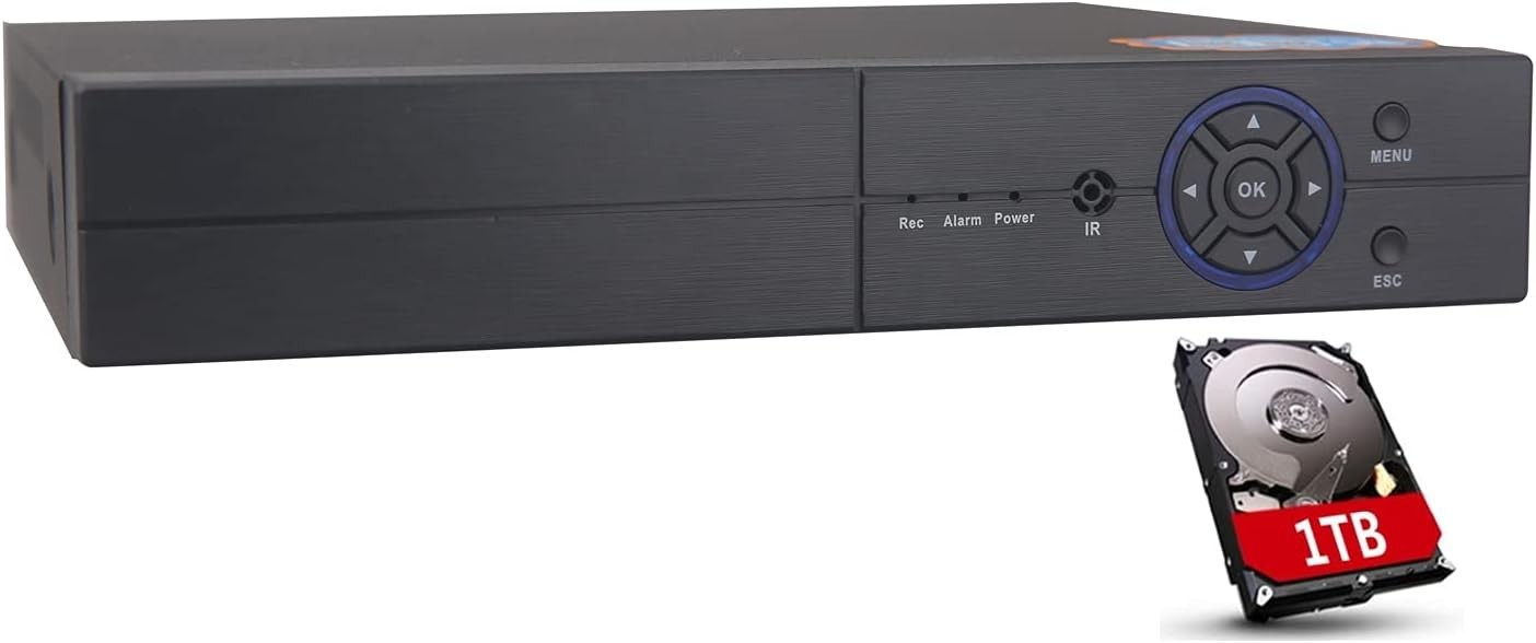 Full HD 16 Channel Hybrid DVR with 1TB Storage & Motion Detection Alerts