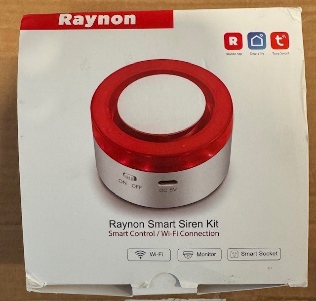 Raynon WiFi Home Security System Base Kit Alarm Door Sensor PIR Sensor W/Remotes