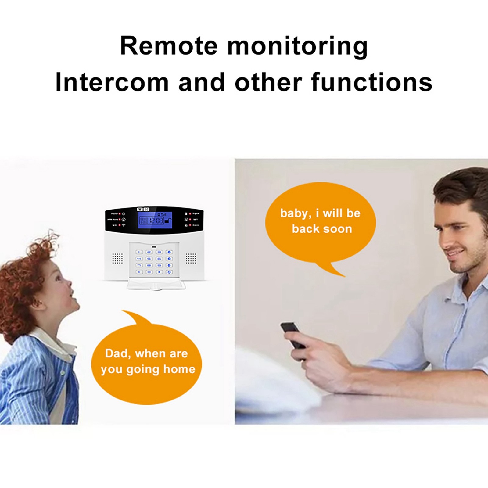 Security Alarm System Kit 8 Wireless Remote Controllers WiFi GSM Home