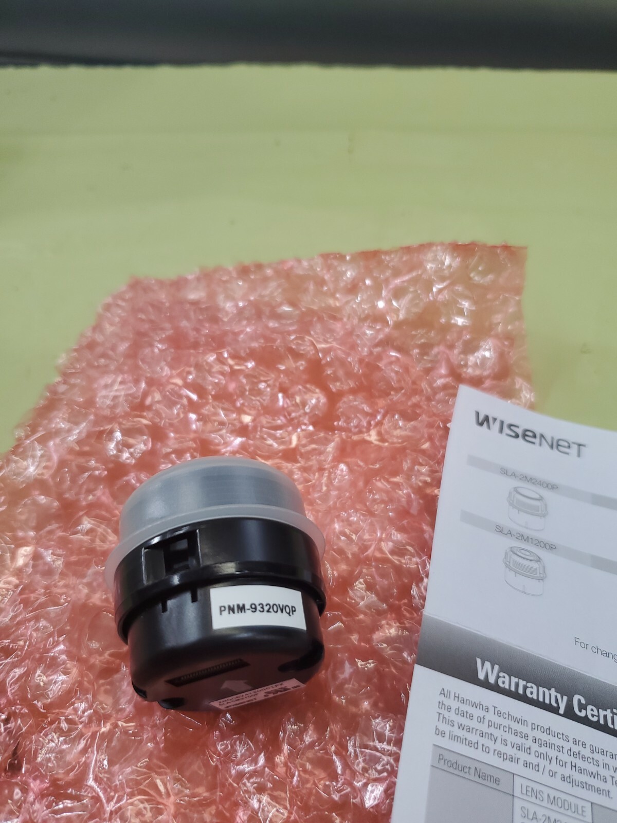 Samsung Hanwha Techwin WiseNet SLA-5M3700P 5mp 3.7mm Lens for PNM-9320VQP