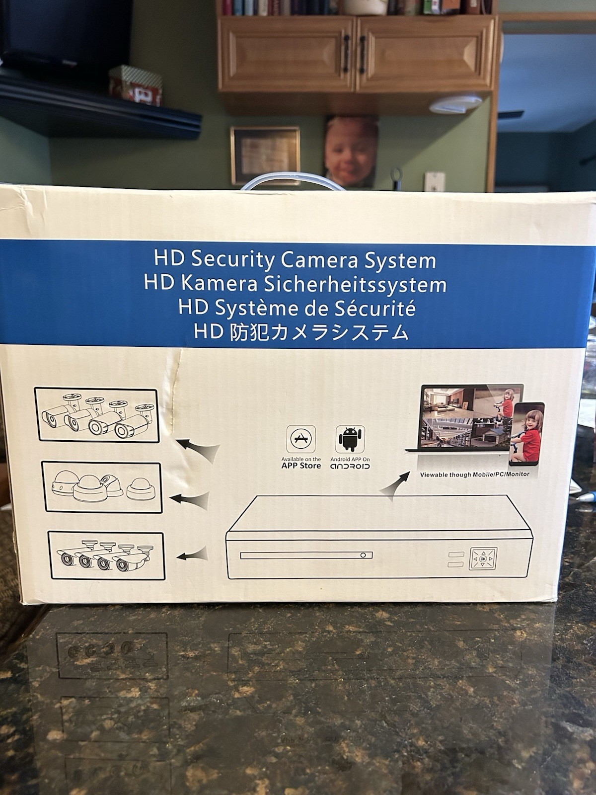 Hd Security Camera System With Four Cameras