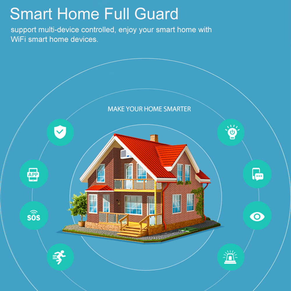 NEO Smart Wifi Siren Alarm Sensor Security System Tuya Voice Control D6P9