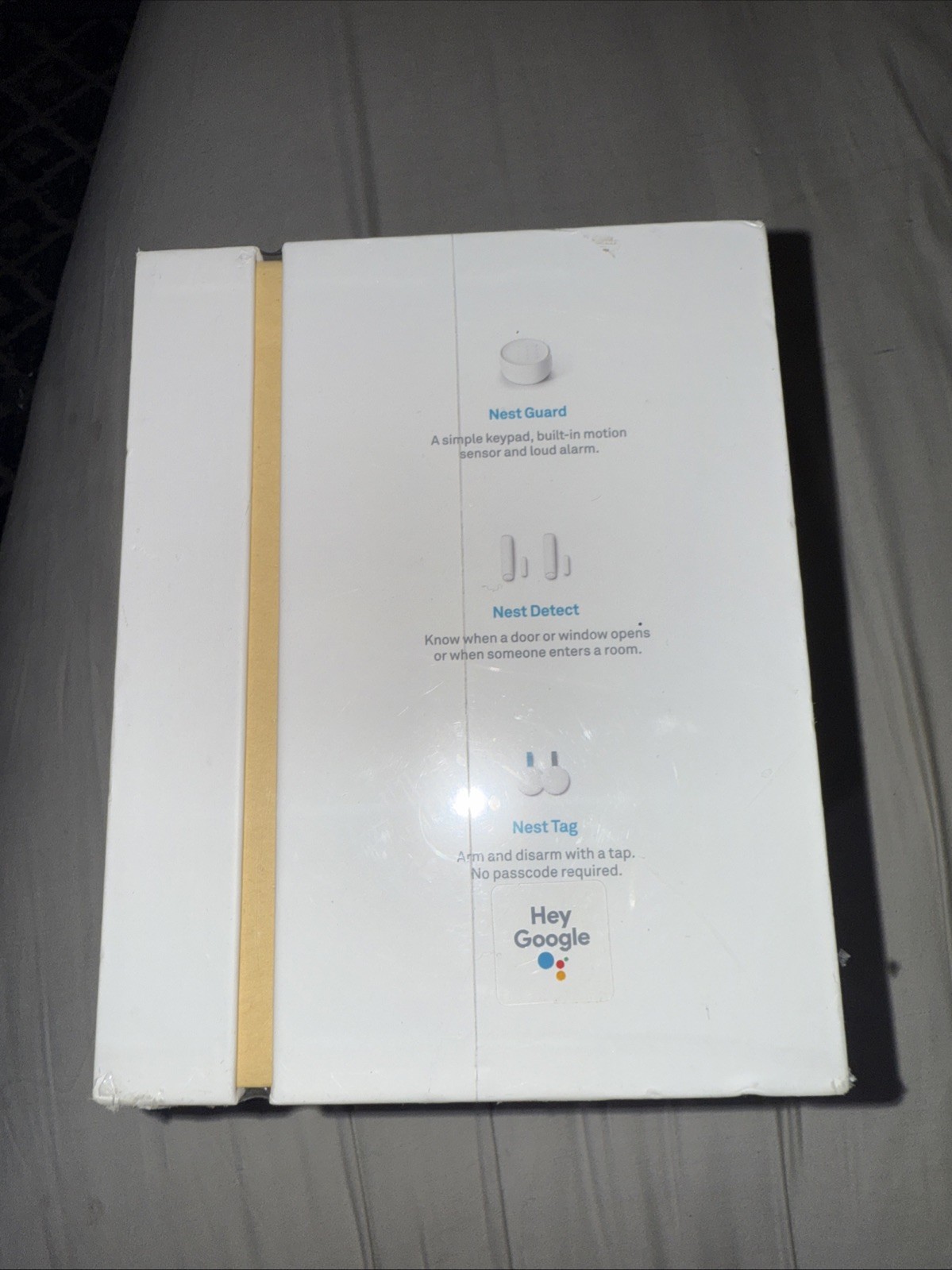 Google Nest Secure Alarm System Starter Pack NEW SEALED With Detect Sensors Tags