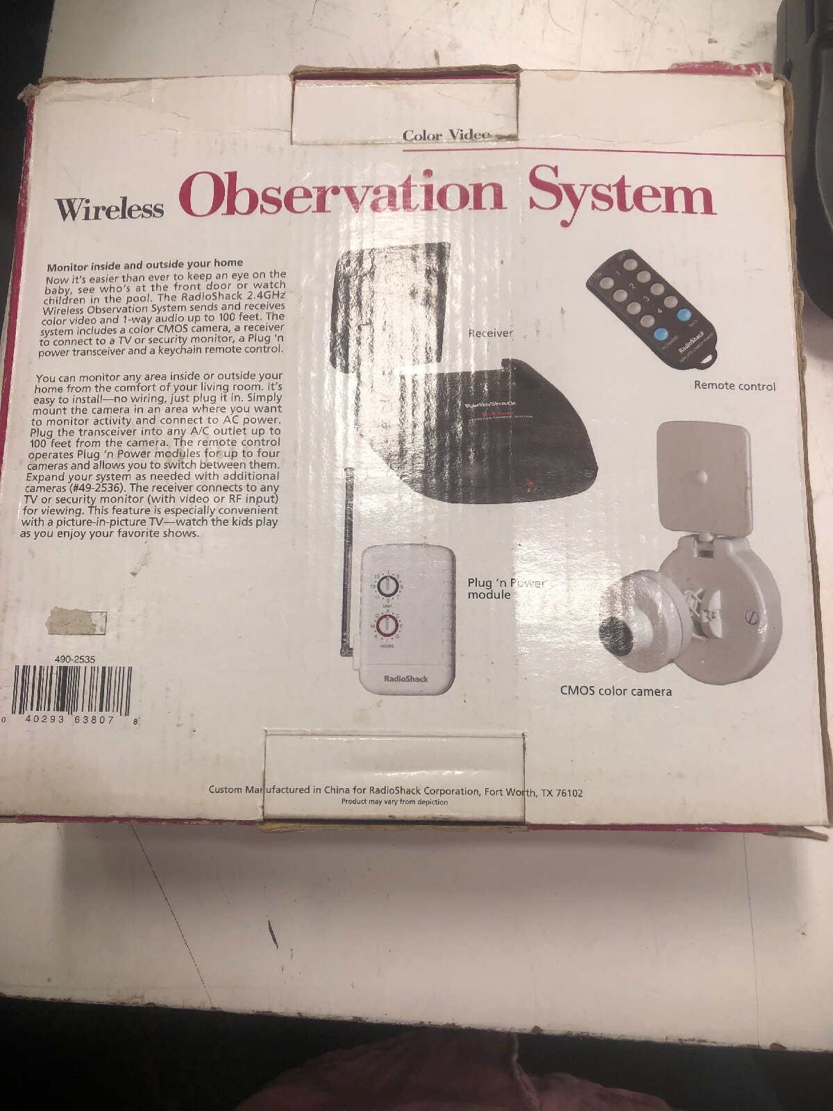 Radio Shack Wireless Observation Security System with Add-on Camera 49-2535