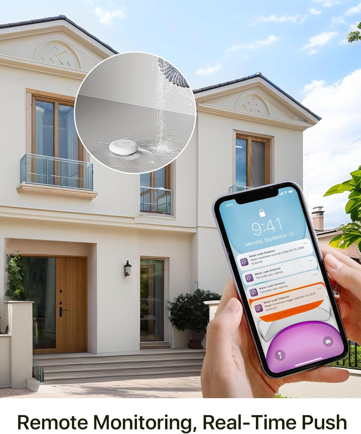 Wireless Home Security System 14 Pieces House Alarm for Apartment, 1 Zigbee Hub,