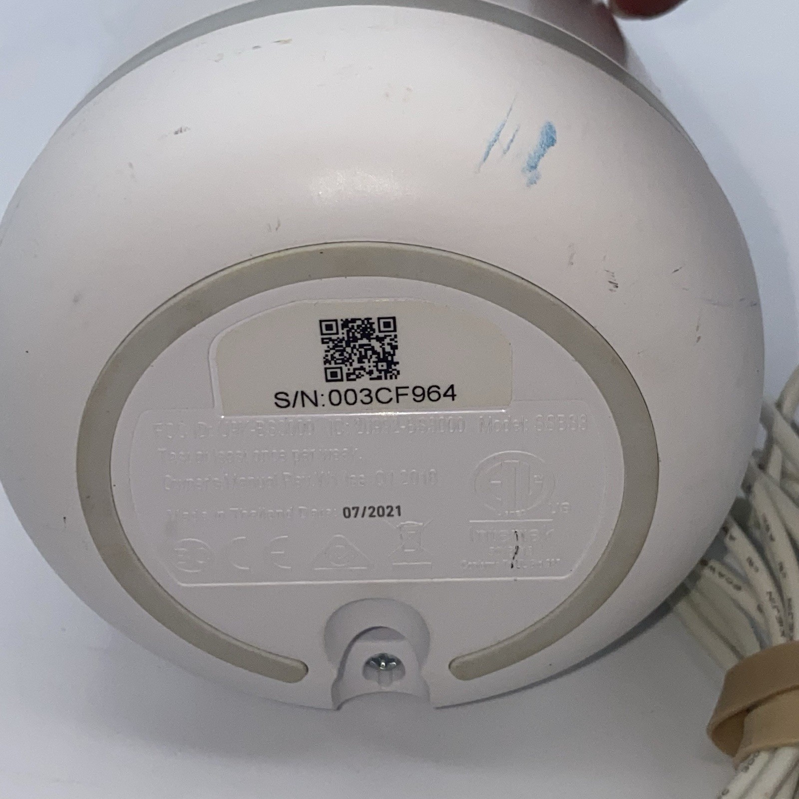 Simplisafe SSBS3 Home Security Base Station Only – With Power Cord – White