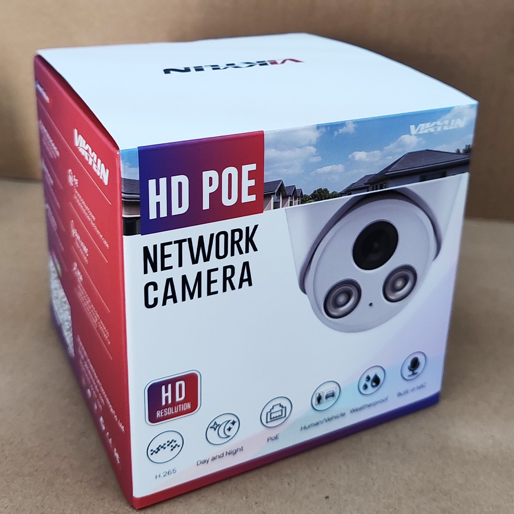 Vikylin 4K 16CH 16POE NVR CCTV System 8MP Camera Outdoor Full Color+IR Audio Lot
