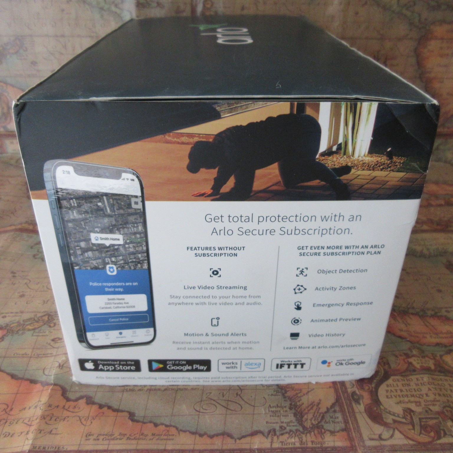 4 Pack Arlo Pro 4 Spotlight Wire-Free Camera Security System 2-Way Audio Bundle