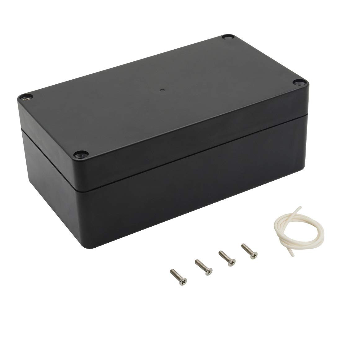 LeMotech Project Box ABS Plastic Junction 6.2″ x 3.5″ x 2.4″, Black (1 pack)