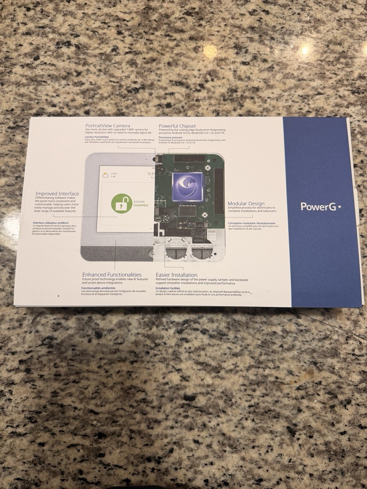 IQ Panel IQ Panel 5 Touchscreen Wireless Alarm Panel, Wi-Fi/Bluetooth, Power G