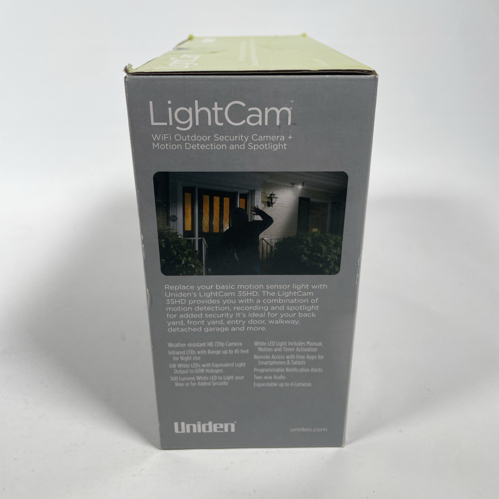 Uniden LightCam 35HD Wifi Outdoor Secturity Camera Motion Detection & Spotlight