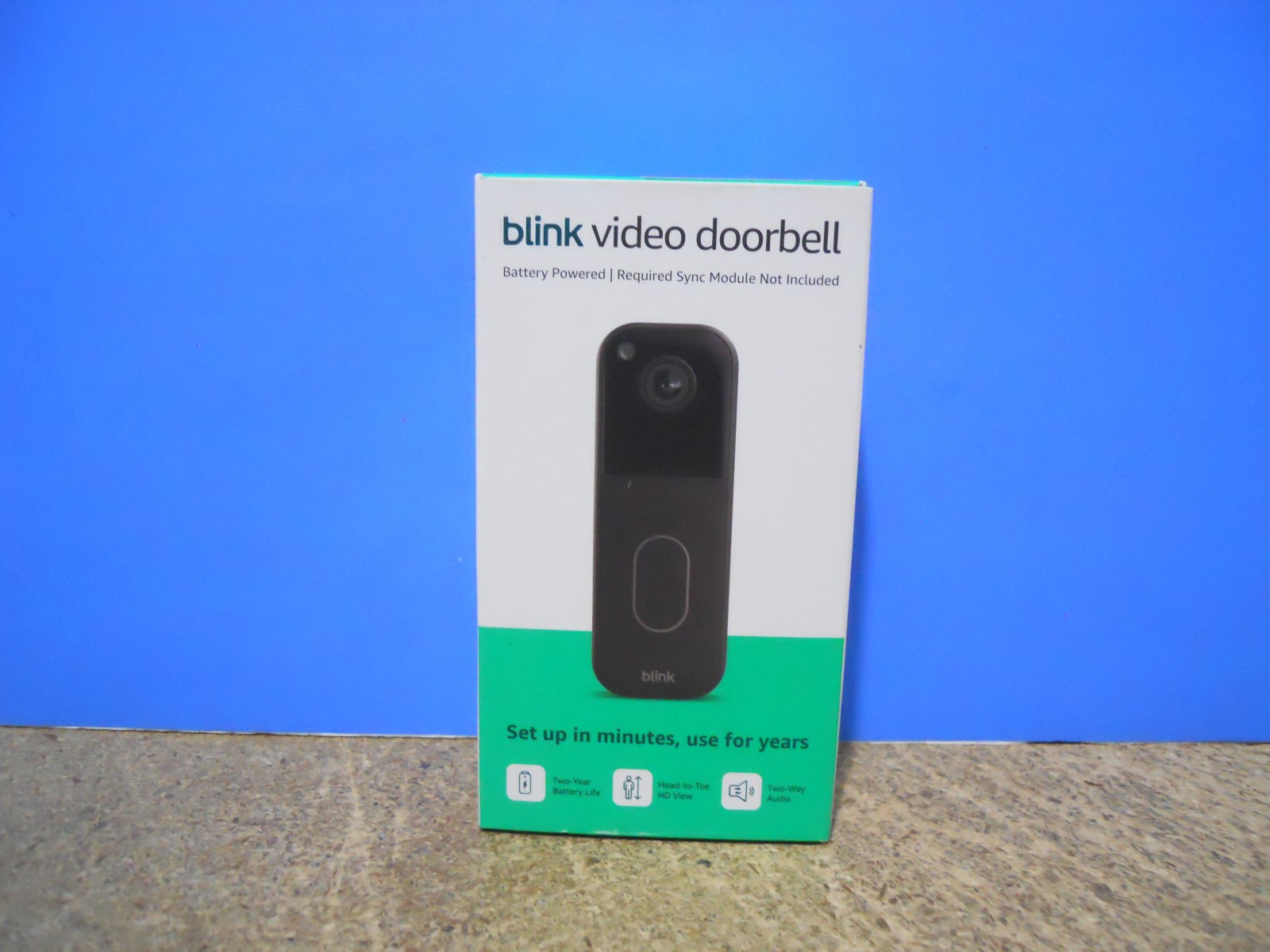 Blink Video Doorbell 4th Gen Outdoor 1 Camera System with Sync Module 2 New!