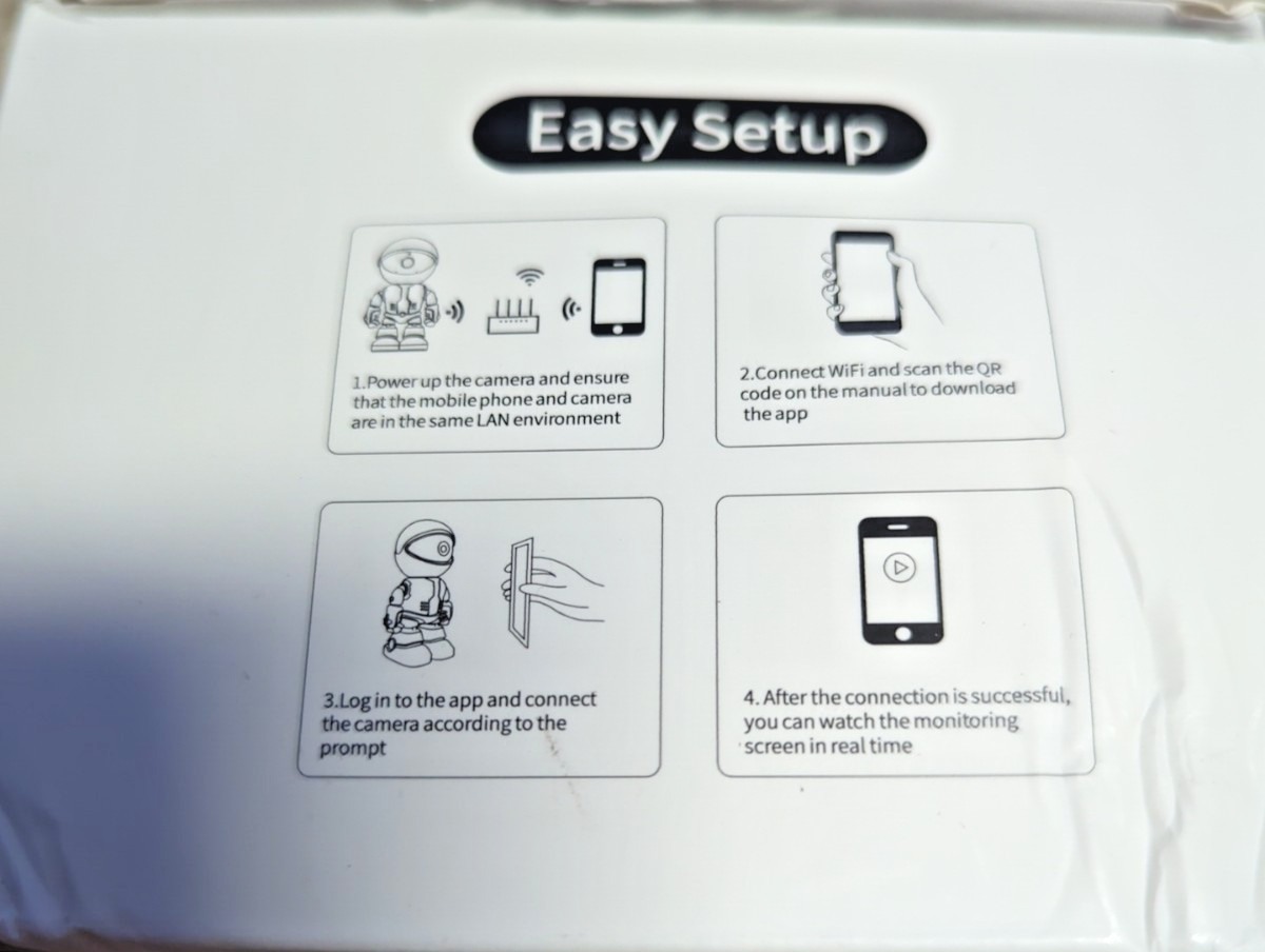 5G/2.4Ghz WiFi Robot Camera 3MP Pet/Baby Camera with Phone App Motion Detection
