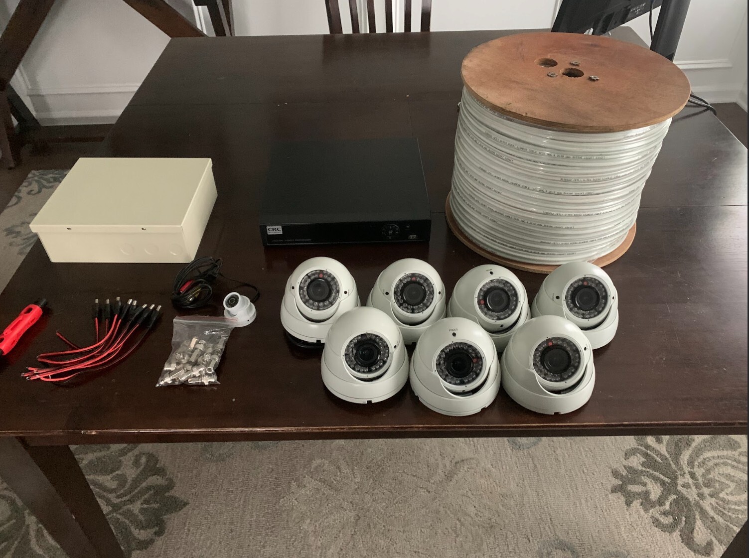 Complete CCTV Camera Kit (Includes everything needed for a CCTV security system)