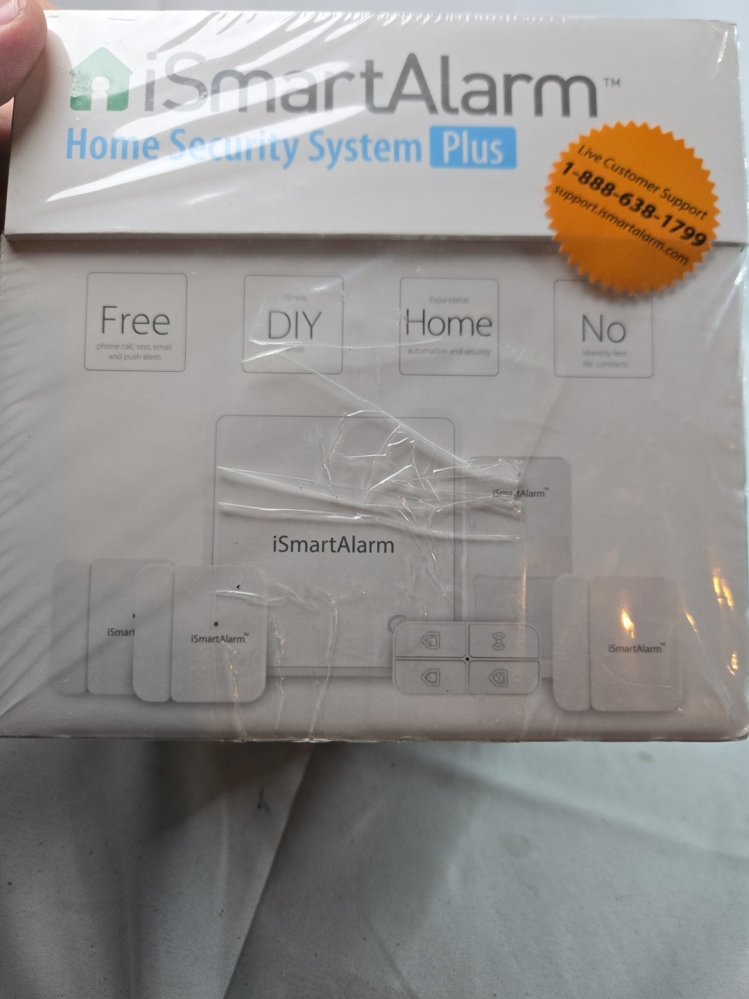 BRAND NEW iSmartAlarm iSA8 Wireless Smart Home Security System Plus Package