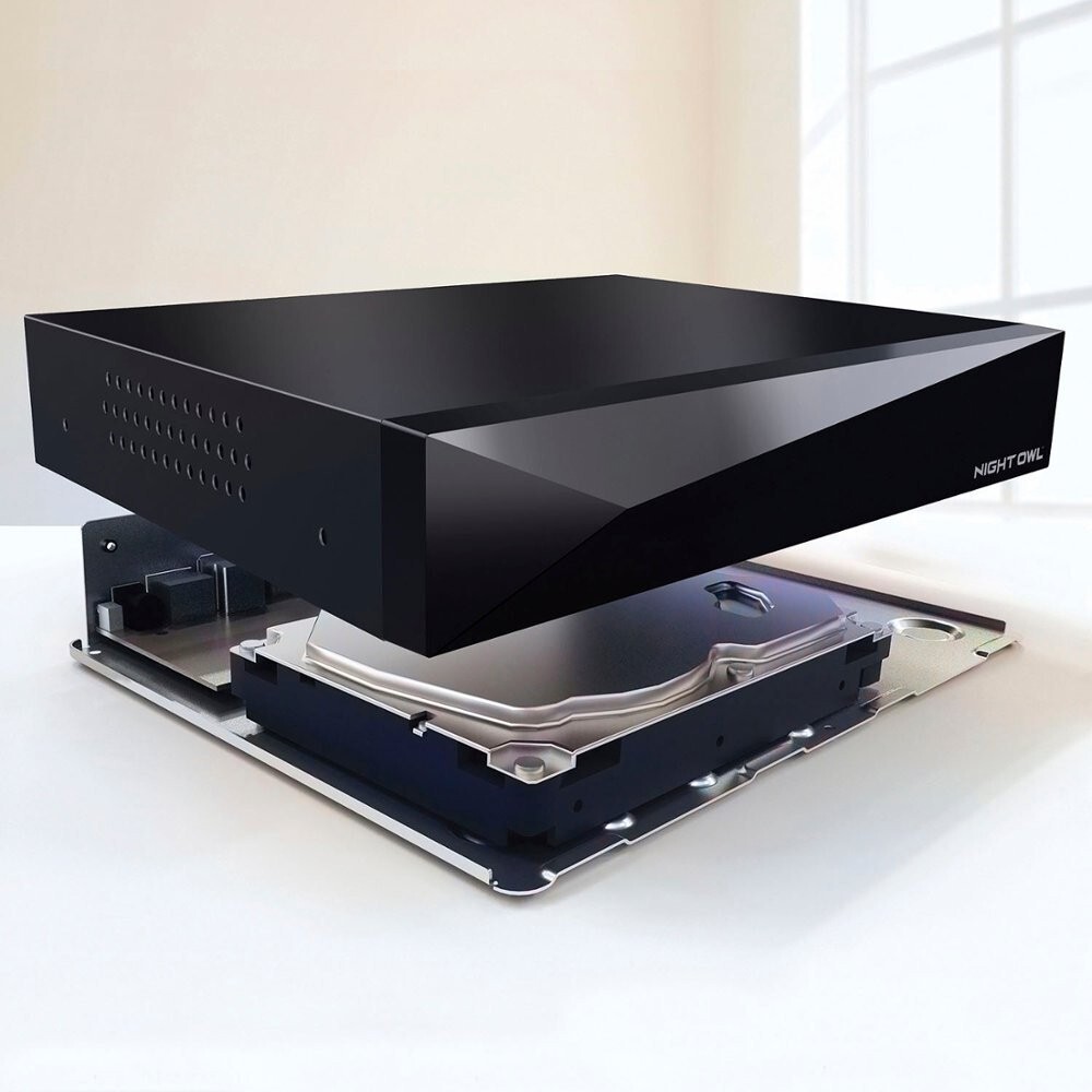 Night Owl 4 Camera 12 Channel Wired 2K 1TB DVR Security System with 2-way Audio