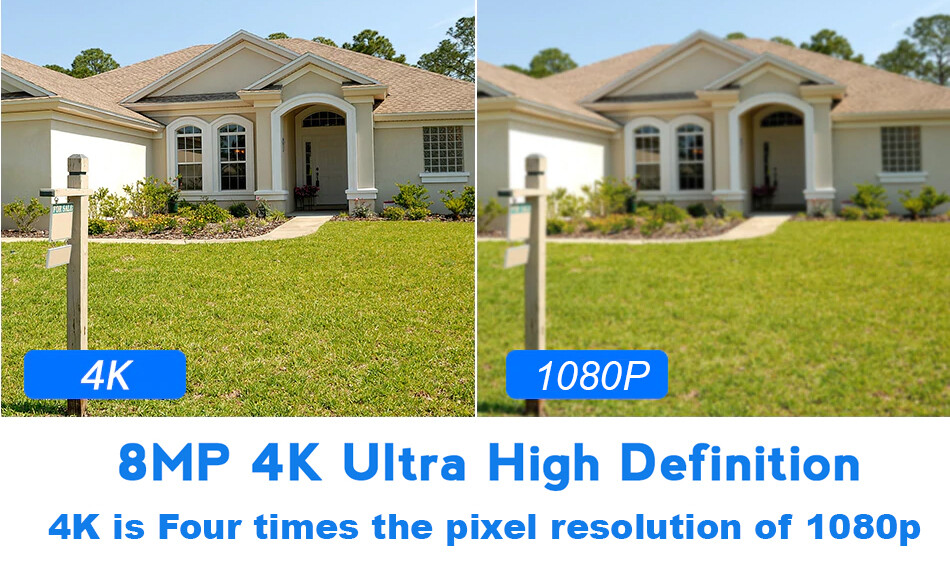 8CH NVR (3) 8MP 4K Pan Tilt Zoom 5X Optical Zoom Security Dome PTZ Camera System