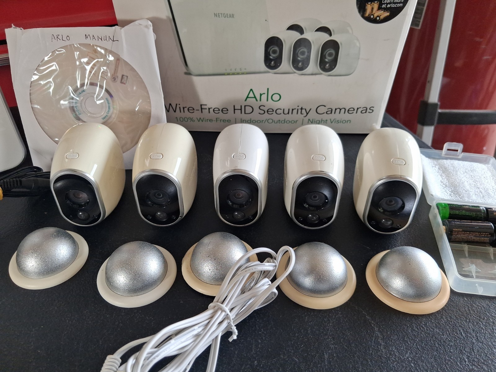 ARLO Wire-Free HD Security Camera System, Bundle For Parts or Repair