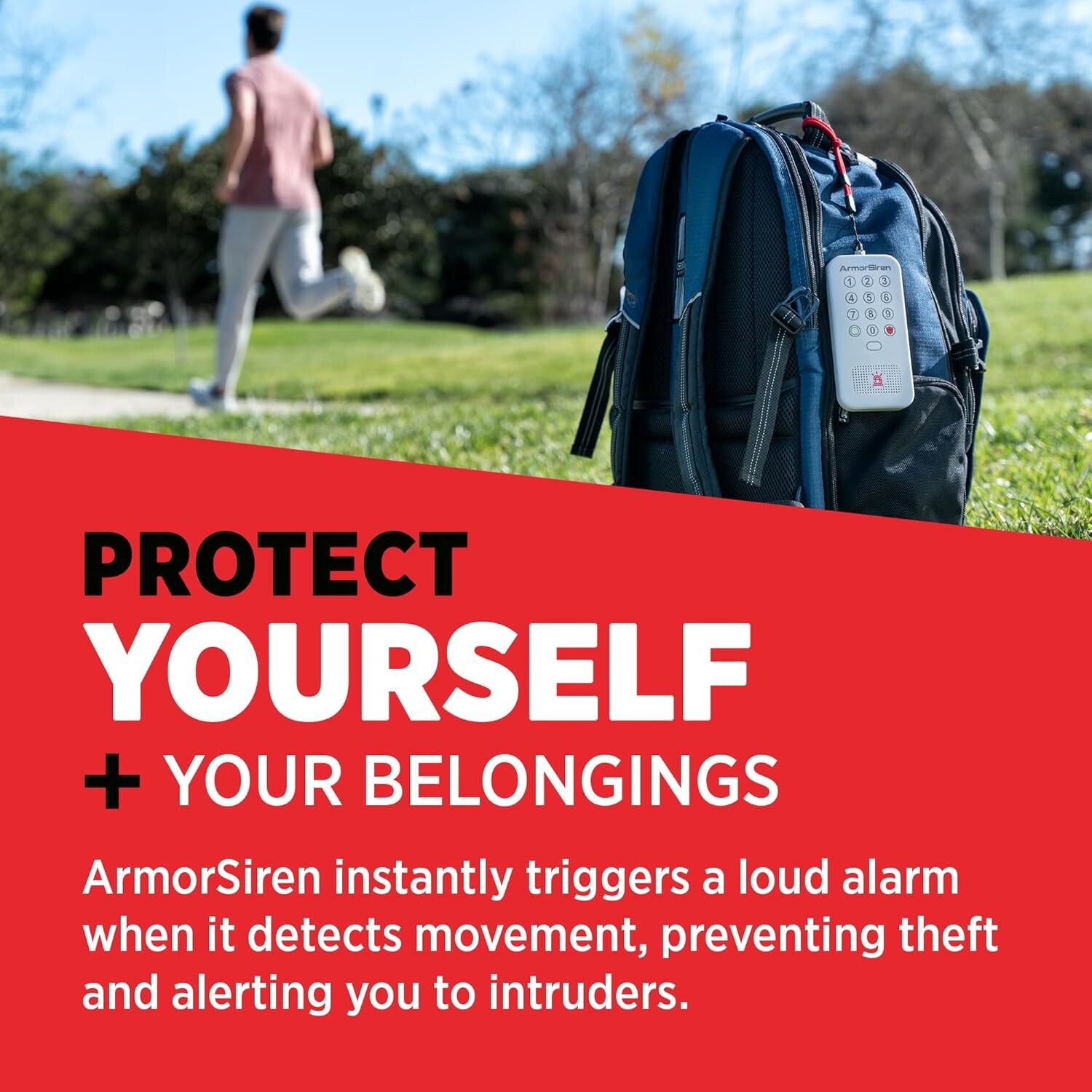 ArmorSiren- Travel Alarm Security System with Loud Siren, Control w/App on…