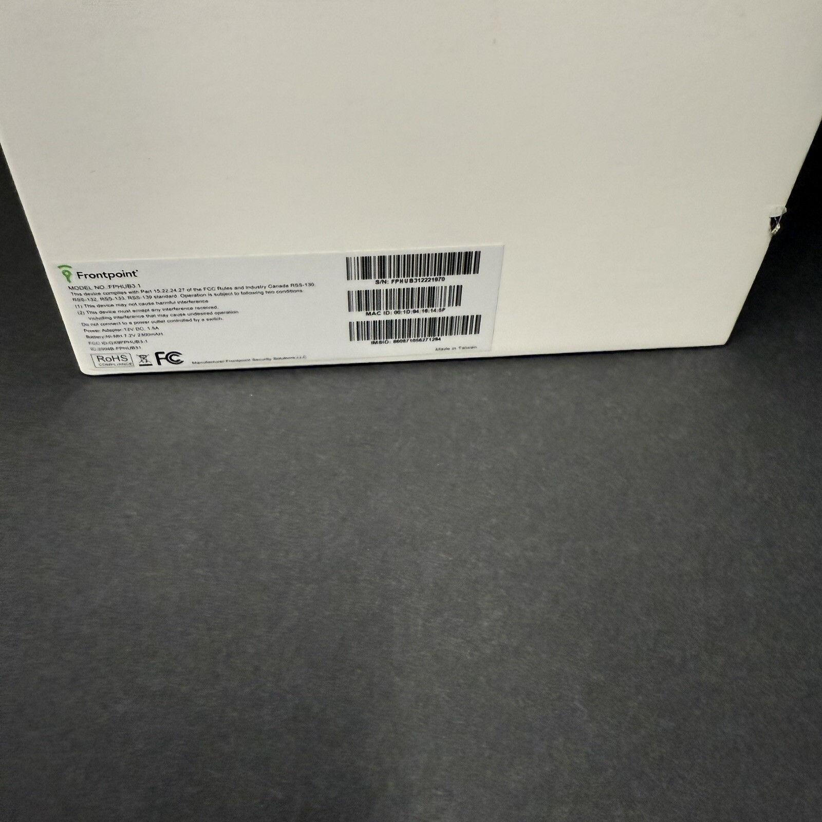 Frontpoint Security System Hub Model FPHUB1 front point